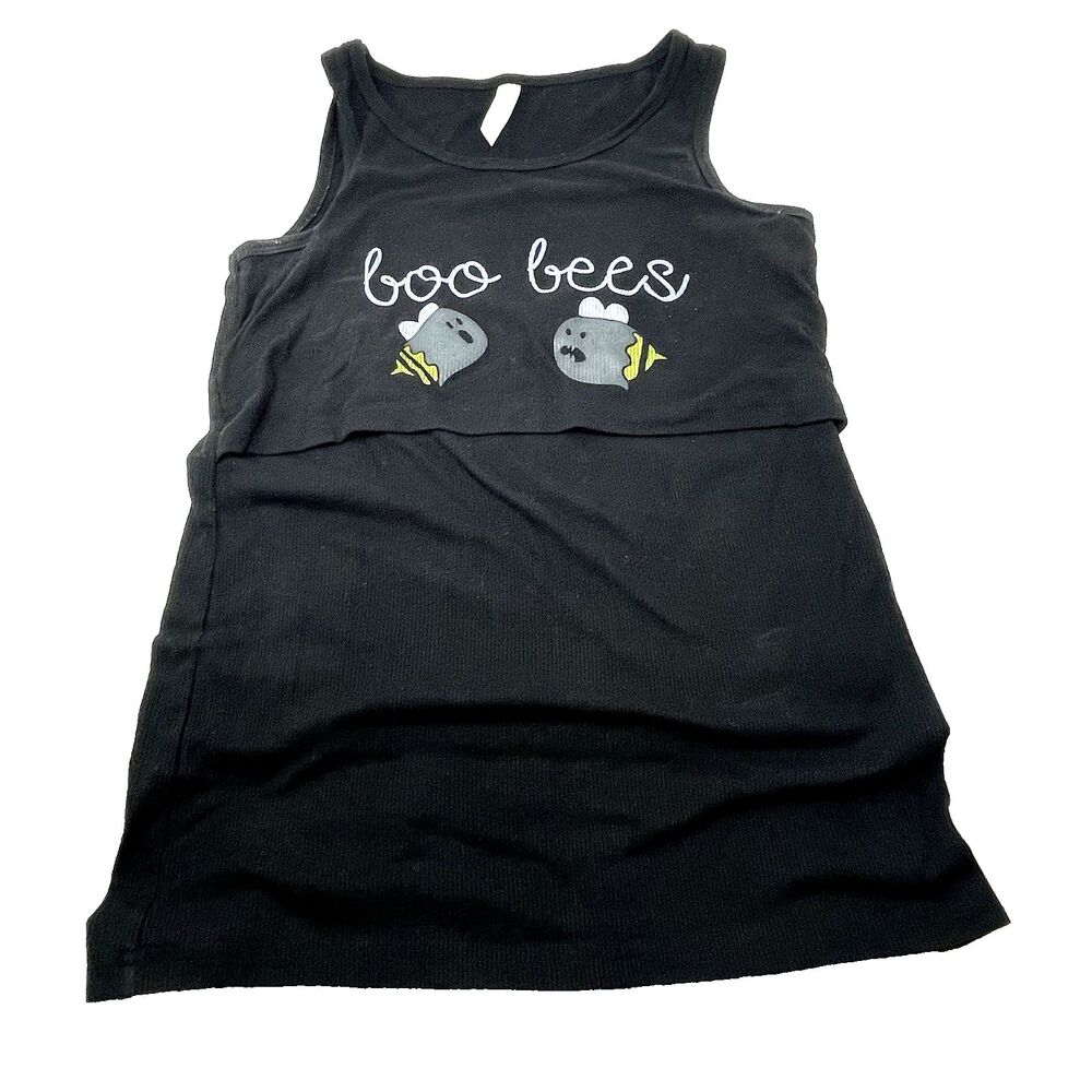 Latched Mama Boo‎ Bees Nursing Tank Small Glow in Dark